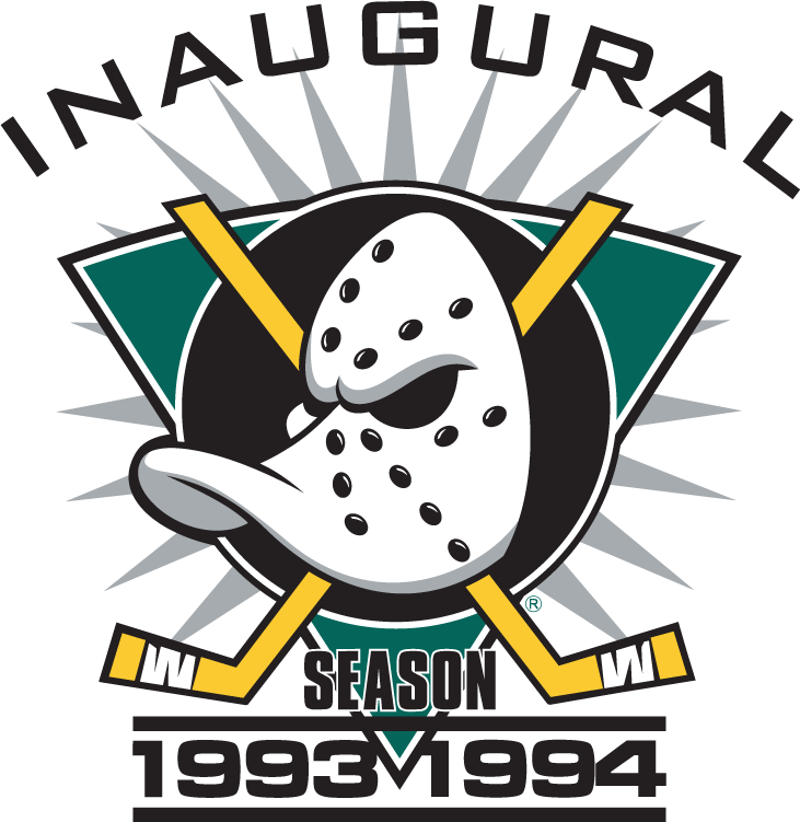 Anaheim Ducks 1993 94 Anniversary Logo custom vinyl decal